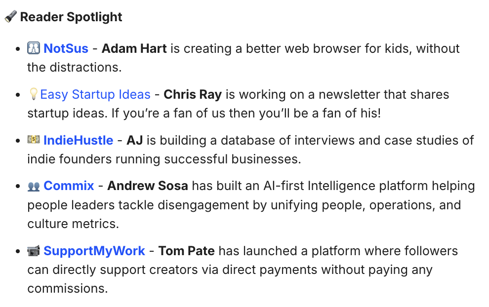 Reader Spotlight Example